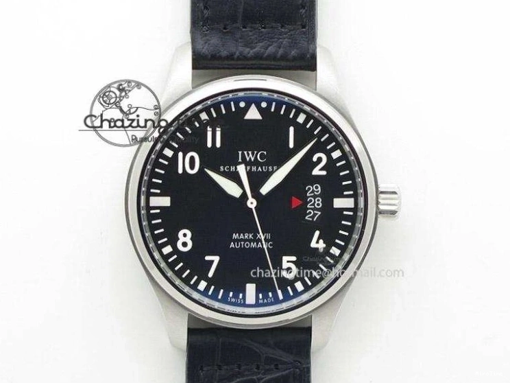 MIROTIME 0409 HighQuality Mark XVIII LAUREUS IW324703 Black Ceramic MKF Best Edition On Black Nylon Strap A 7218